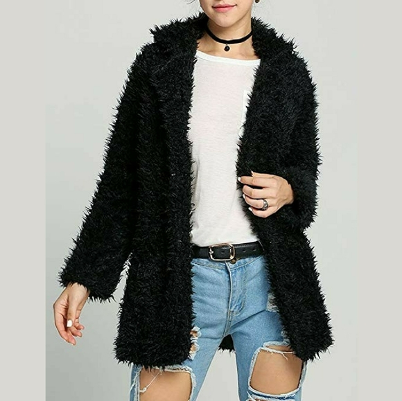 kivenst high fashion Jackets & Blazers - Black Faux Fur Coat! NWT!